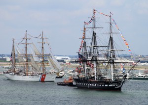 USCG Eagle and USS Constitution